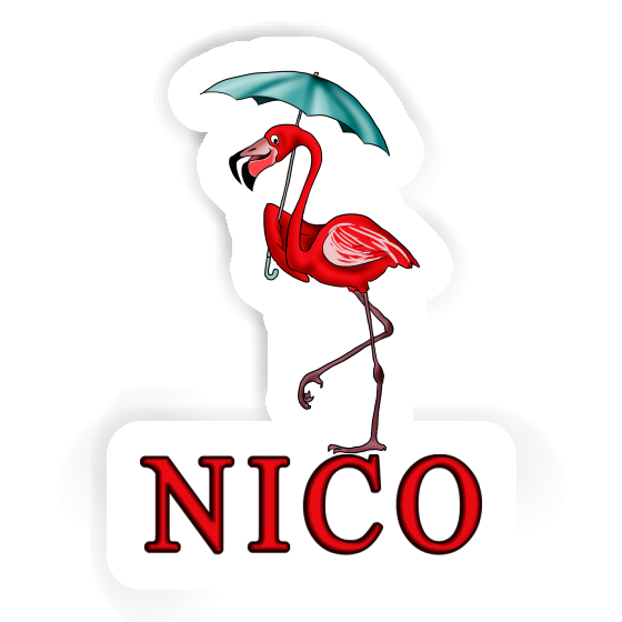 Nico Aufkleber Flamingo Image