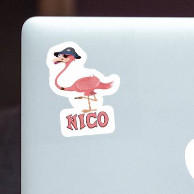 Sticker Nico Flamingo Notebook Image