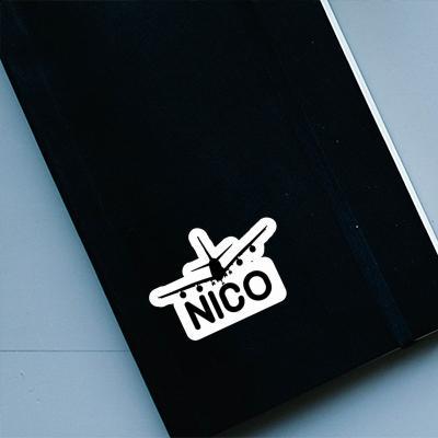 Nico Sticker Airplane Image