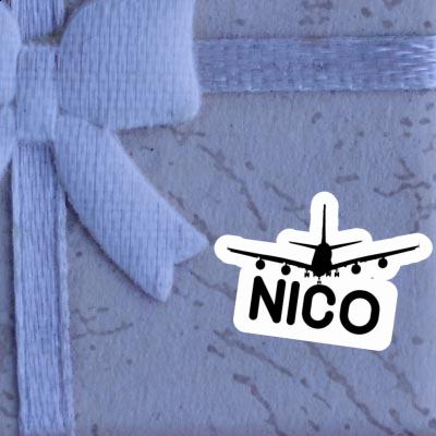 Nico Sticker Airplane Laptop Image