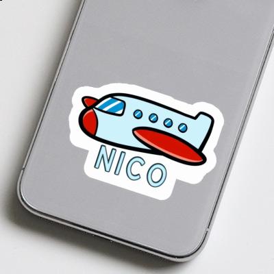 Airplane Sticker Nico Laptop Image