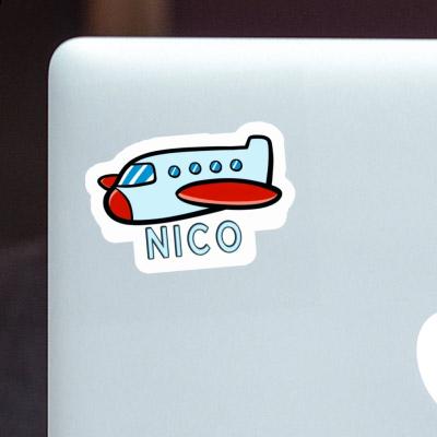 Airplane Sticker Nico Notebook Image