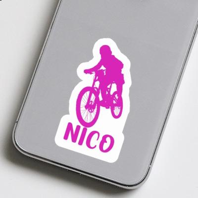 Aufkleber Nico Freeride Biker Laptop Image