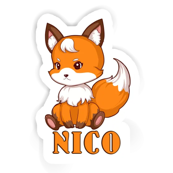 Nico Sticker Fox Laptop Image