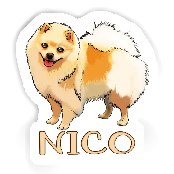 Sticker German Spitz Nico Gift package Image