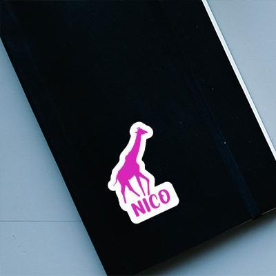 Sticker Nico Giraffe Notebook Image