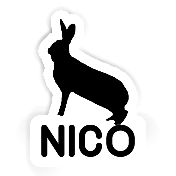 Aufkleber Hase Nico Laptop Image