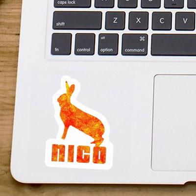 Nico Sticker Rabbit Laptop Image