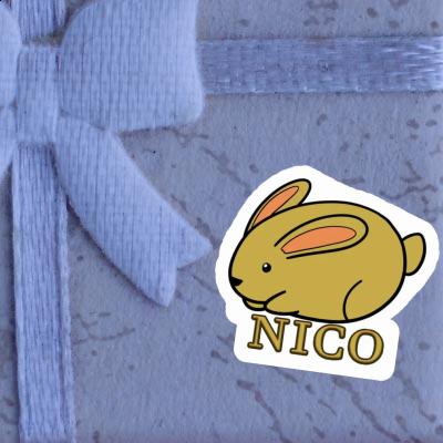 Sticker Hase Nico Laptop Image