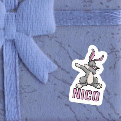 Sticker Dabbing Rabbit Nico Laptop Image