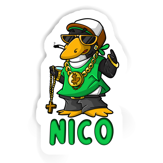 Sticker Nico Hip-Hop Penguin Gift package Image