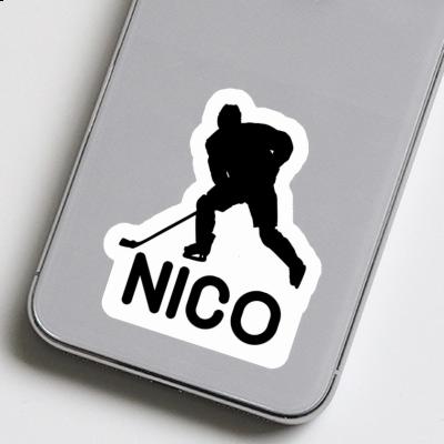 Sticker Eishockeyspieler Nico Notebook Image