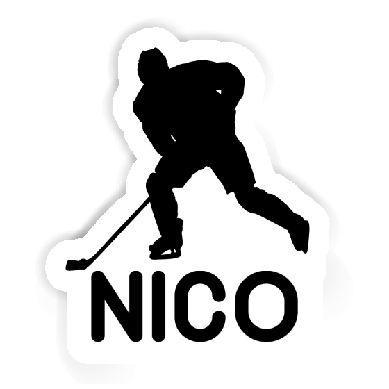 Autocollant Nico Joueur de hockey Laptop Image