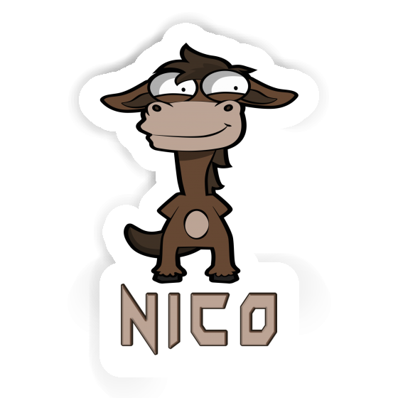 Nico Sticker Standing Horse Notebook Image