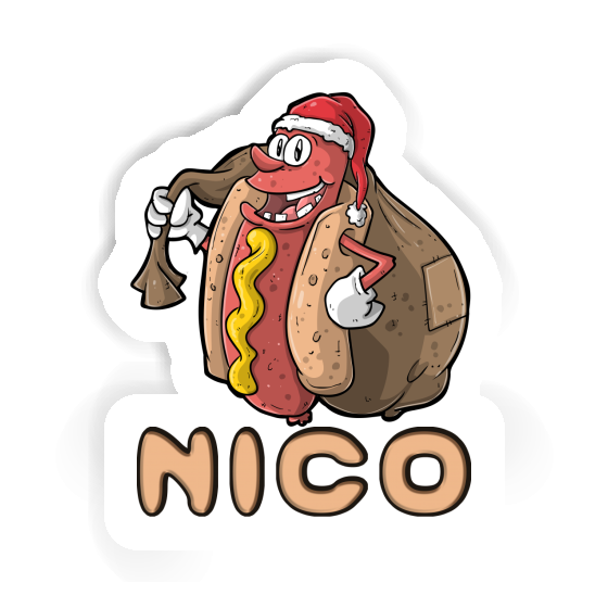 Sticker Nico Hot Dog Notebook Image