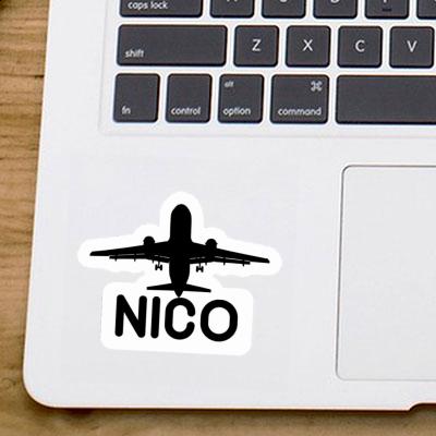 Jumbo-Jet Autocollant Nico Notebook Image