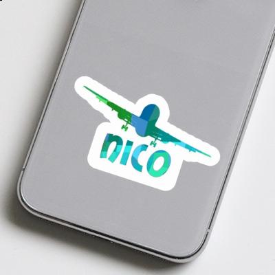 Sticker Nico Airplane Notebook Image