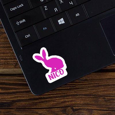 Aufkleber Hase Nico Laptop Image