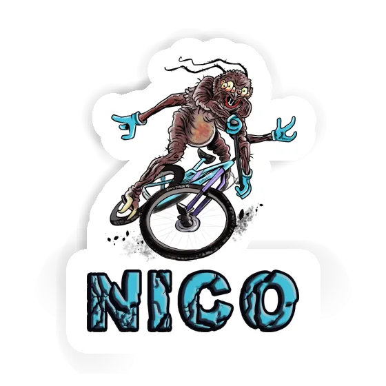 Sticker Mountainbiker Nico Laptop Image