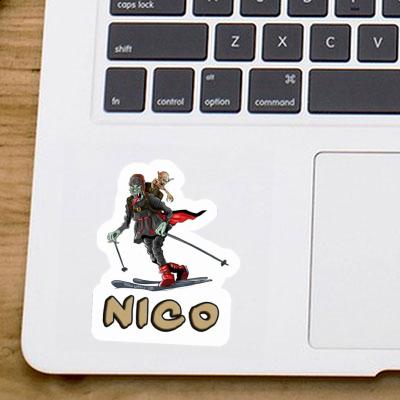 Nico Sticker Telemarker Laptop Image