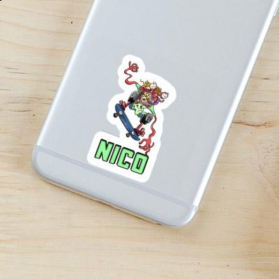 Sticker Skateboarder Nico Notebook Image