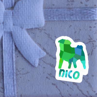 Aufkleber Mops Nico Gift package Image