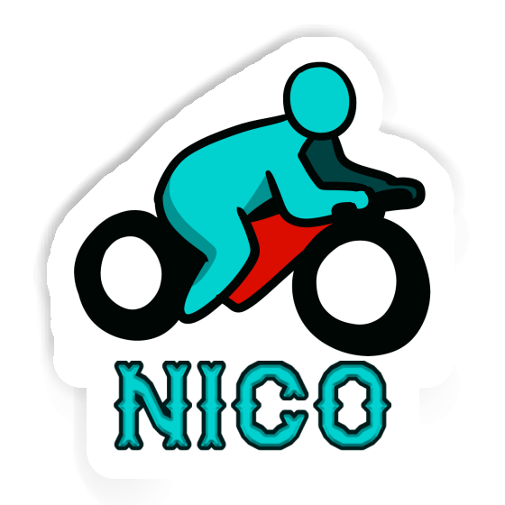 Nico Sticker Motorradfahrer Image