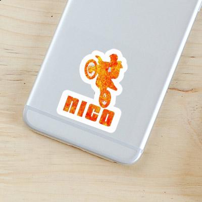 Sticker Motocross Rider Nico Laptop Image