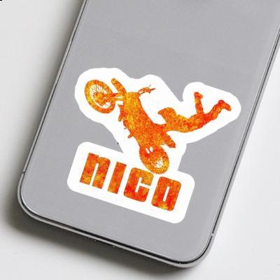 Sticker Nico Motocross Rider Notebook Image