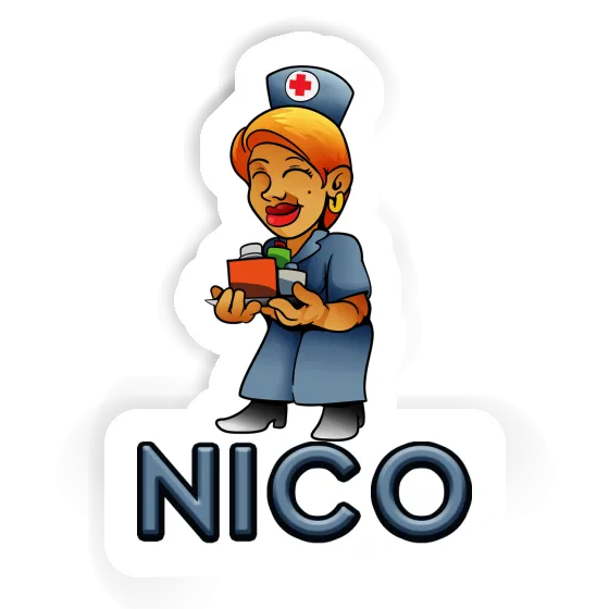 Nico Sticker Krankenschwester Gift package Image