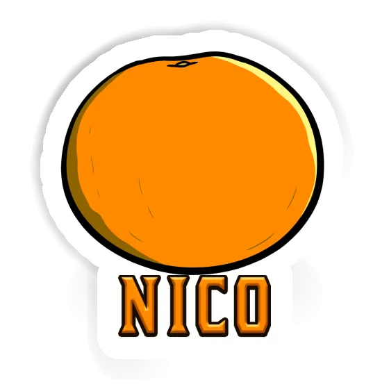 Sticker Orange Nico Gift package Image