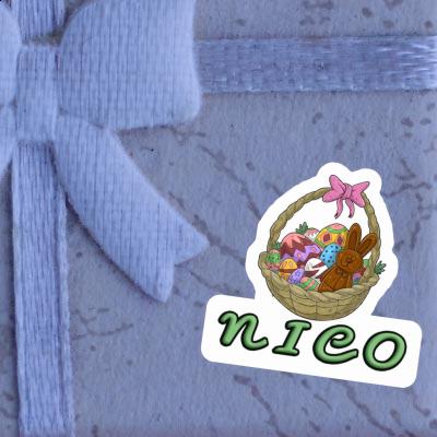 Sticker Nico Easter basket Gift package Image