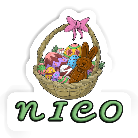 Sticker Nico Easter basket Gift package Image