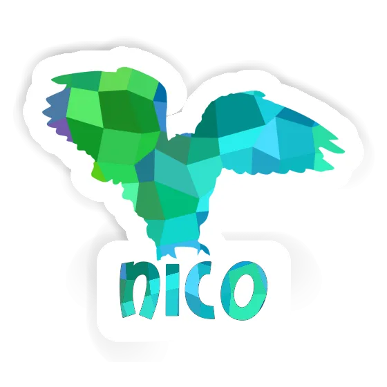 Sticker Nico Owl Notebook Image