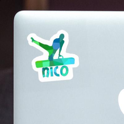 Nico Sticker Gymnast Laptop Image