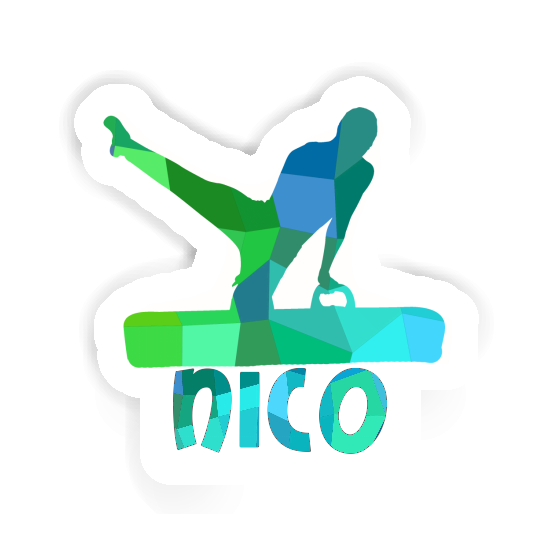 Nico Sticker Gymnast Laptop Image