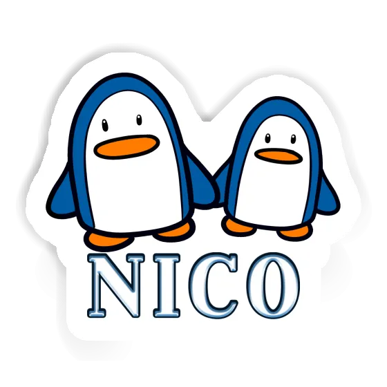 Sticker Penguin Nico Laptop Image