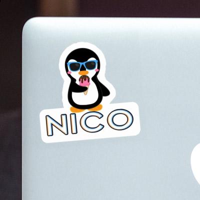 Ice Cream Penguin Sticker Nico Notebook Image