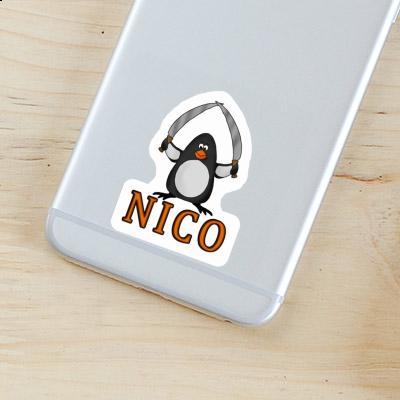 Kampfpinguin Sticker Nico Laptop Image