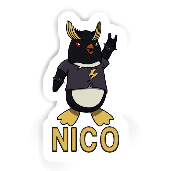 Nico Sticker Rocking Penguin Laptop Image