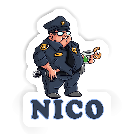 Police Officer Sticker Nico Laptop Image