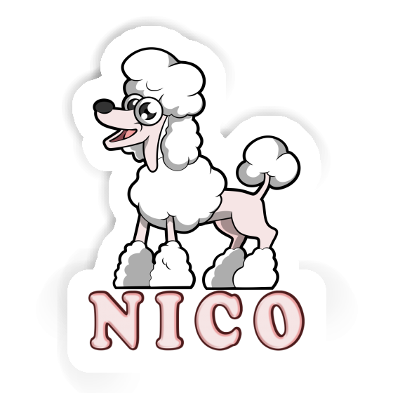 Sticker Nico Poodle Notebook Image