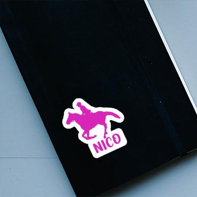 Autocollant Cavalière Nico Notebook Image