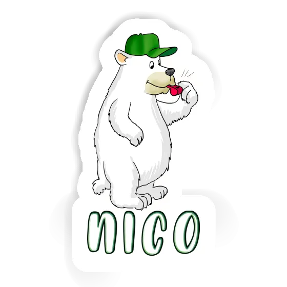 Sticker Nico Ice Bear Laptop Image