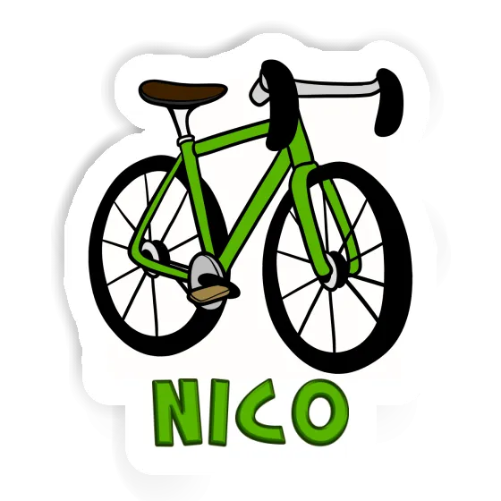 Sticker Nico Racing Bicycle Notebook Image