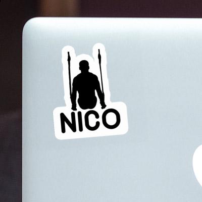 Nico Sticker Ring gymnast Laptop Image