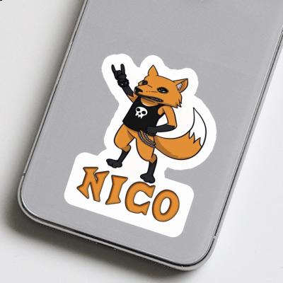 Nico Sticker Fox Notebook Image