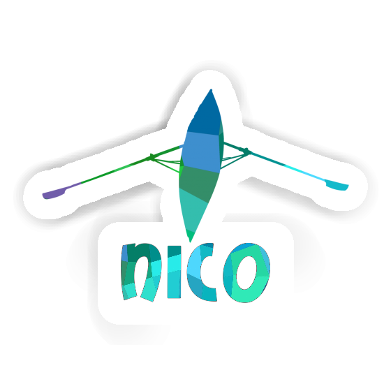 Nico Sticker Rowboat Laptop Image