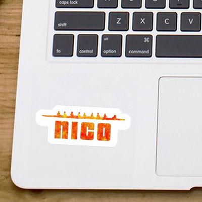 Sticker Nico Rowboat Laptop Image