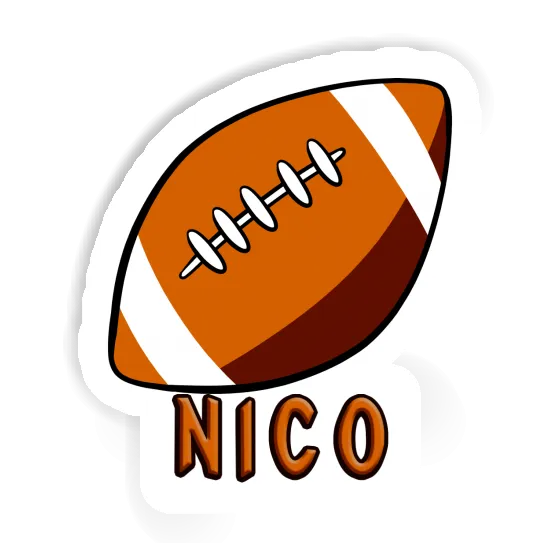 Autocollant Nico Rugby Notebook Image